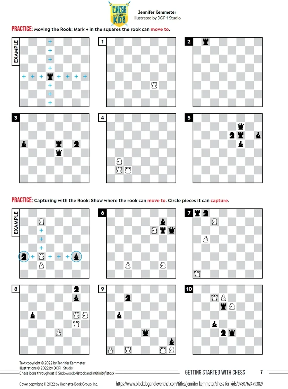 Chess for Kids — rook movement and capture practice